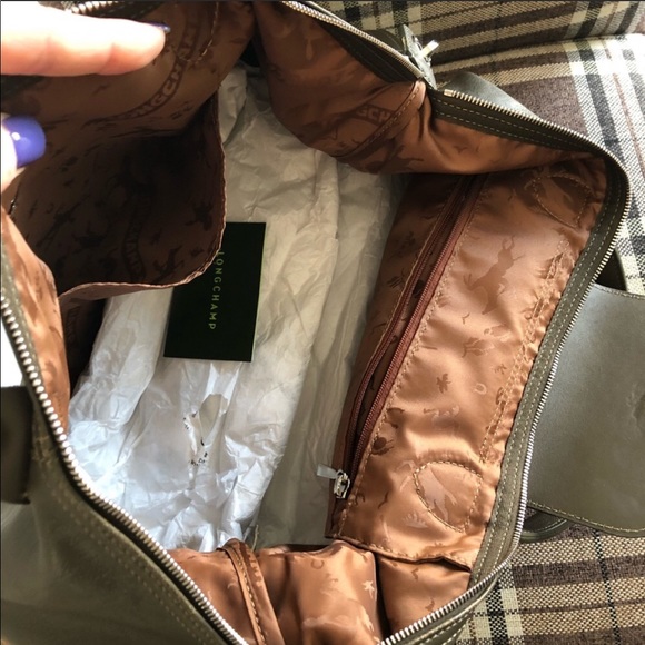 LONGCHAMP - EUC Large Le Pliage Leather Bag - Picture 8 of 8